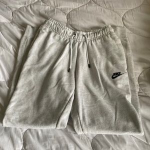 White Nike sweatpants